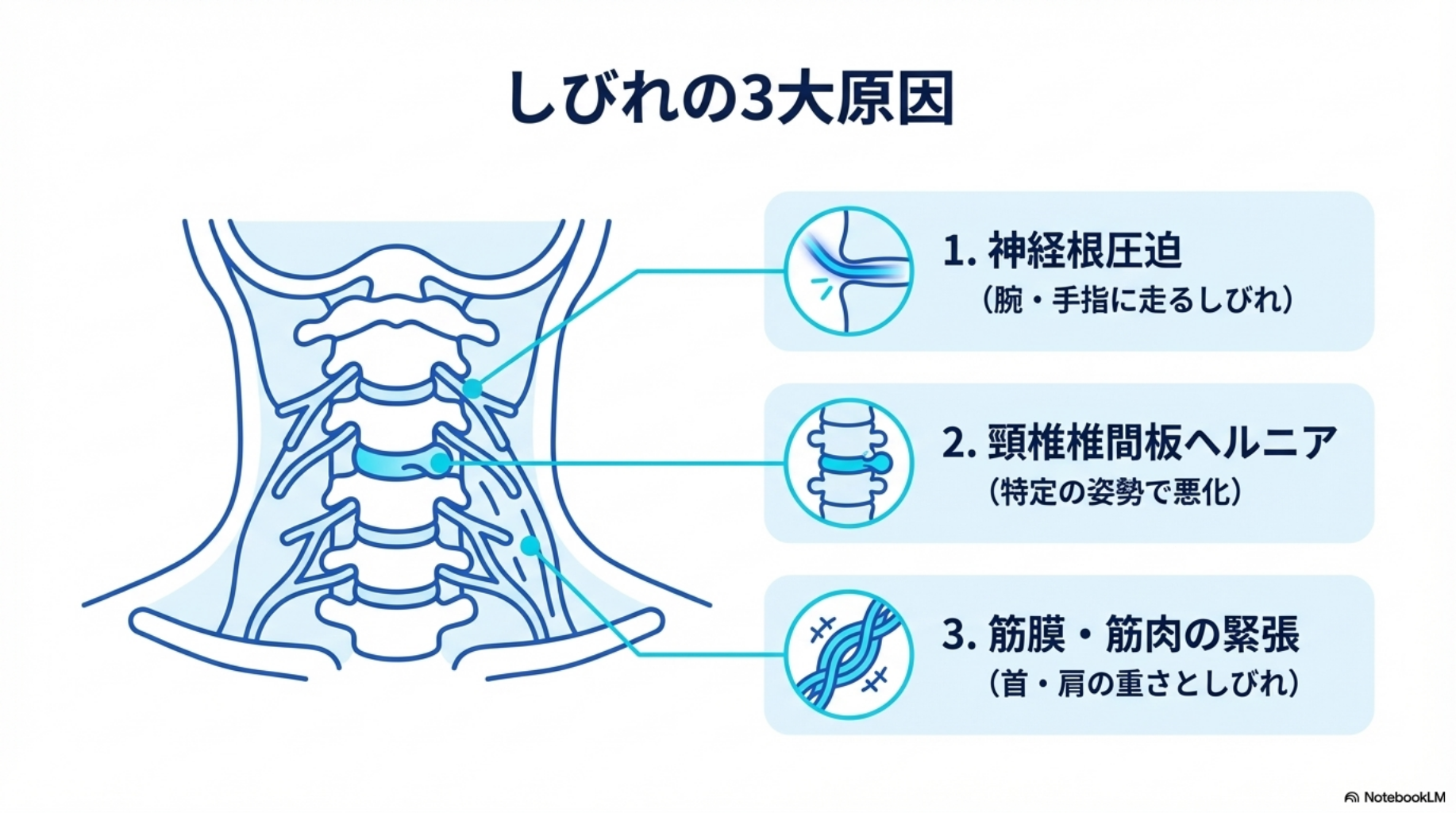 しびれの３大要因